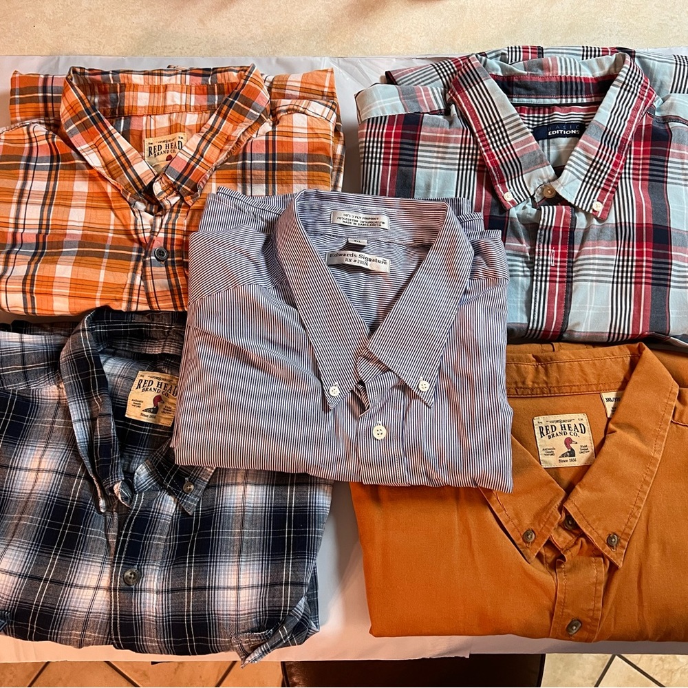 Bundle of 5 3Xl short sleeve button down shirts